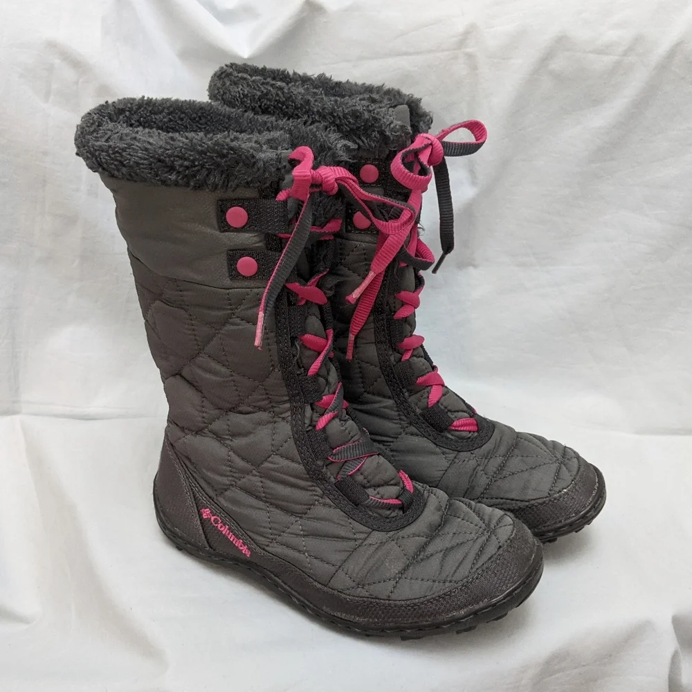 Columbia Girls Omni Heat Insulated Winter Boots Size 2